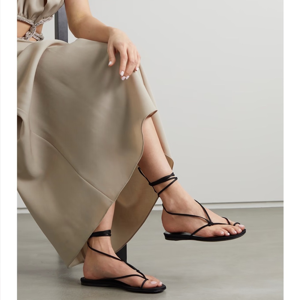 The Attico Kika Satin Sandals